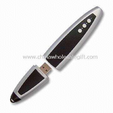 USB Flash Drive with Remote Control, Laser Pointer and Integrated Wireless Presenter