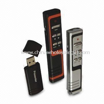 USB РФ лазерные указатели с страницу вверх/вниз функция встроенной флэш-памяти