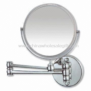 Wall Mount Cosmetic Mirror with Polished Chrome Finish
