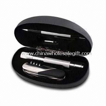 Mehrere Tool-Geschenk-Set mit Taschenlampe und Pen
