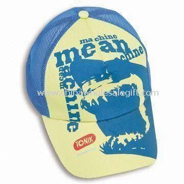 Penutupan Snap plastik kapas Mesh Trucker topi