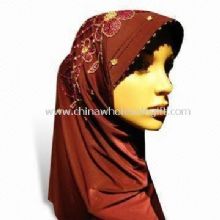 Muslimische Schal/Hijab hergestellt aus Baumwolle/Chiffon/Pashmina/Seide/Gaze/Spandex/Chinlon images