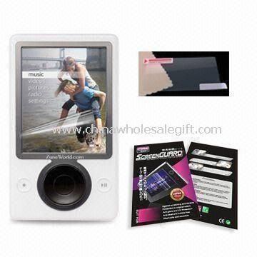 Libre de las huellas digitales Zune protectores de pantalla con las características lavables y reutilizables