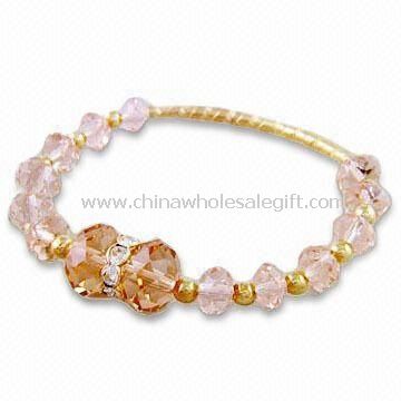 Cristal bracelete frisado em várias cores e formas