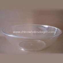 Crystal Clear Plastic Shallow Bowl images