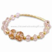 Crystal Beaded Bracelet  in Various Colors and Shapes images