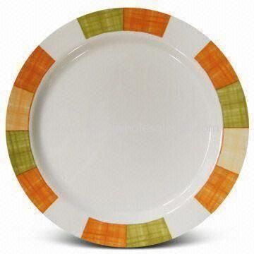 Plate Made of 30, 50 or 100% Melamine