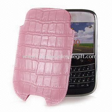 Leather Sleeve Pouch for BlackBerry 9000