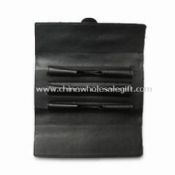 Leather Pen Pouch Logos Can Be Printed or Embossed images