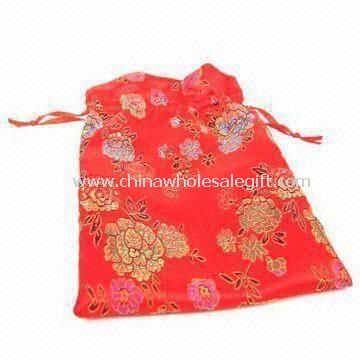 Pouch Made of Silk and Ribbon Suitable for Promotional Gifts and Jewelry