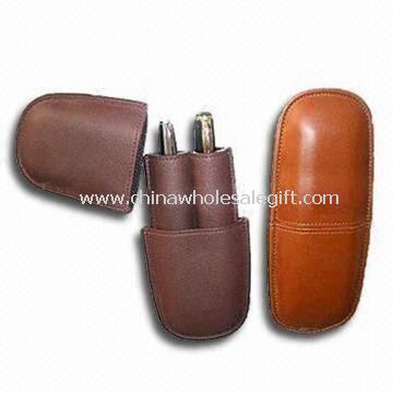 Printed or Embossed Leather Pen Pouches