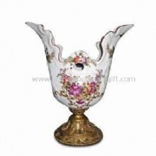 European Style Pottery Vase Made of Crackled and Dolomite Materials images