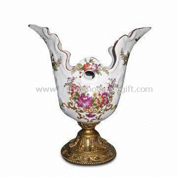 Vase de poterie de Style européen de craquelé et matériaux de Dolomite