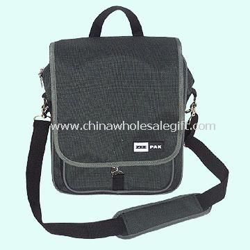 Fashionable Computer Bag with Business Organizer Under Front Lip