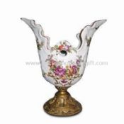 European Style Pottery Vase Made of Crackled and Dolomite Materials images