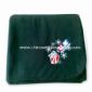 Вышитым логотипом, одеяло путешествий/пикник/подарок, сделанный из анти пиллинг флис small picture