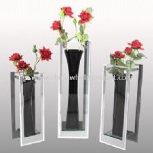 Handmade Glass Vases with Mirror Edges images