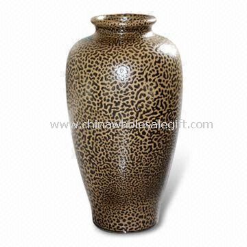 Vas-vas porselen buatan tangan dengan retak Enamel