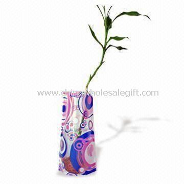 PVC Foldable Wall Flower Vases with Logo Print