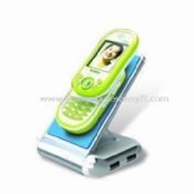 Support de téléphone portable avec hub USB et LED de couleur bleue images