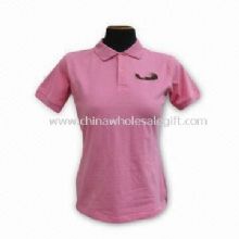 Ladies Polo Shirt Made of 93% Cotton and 7% Spandex images