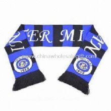 Knitted Football Scarf with Screen, Heat Transfer or Jacquard Printing images
