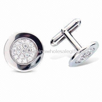 Cuff Link i Fashion Design med Rhodium Plating