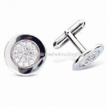 Cuff Link in Fashion Design with Rhodium Plating images