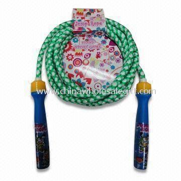 Saut à la corde pour enfants en coton caoutchouc et en plastique