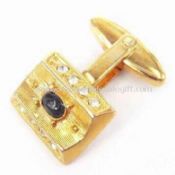 Cuff Link Made of Metal-alloy with Gold Plating images