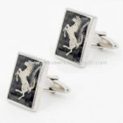 Stainless Steel Cufflinks with Enamel Stones images