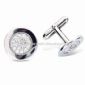 Cuff Link i Fashion Design med Rhodium Plating small picture