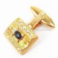 Cuff Link Made of Metal-alloy with Gold Plating small picture