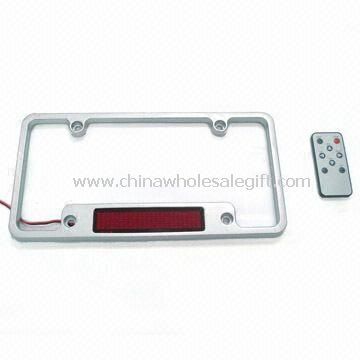 Car License Plate Frame with LED Display