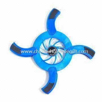 Cooling Pad with Blue LED and 1,000rpm Fan Speed Made of Plastic