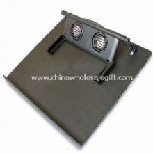 Laptop Cooling Pad con built-in dos ventiladores 360 grados rotación y seis niveles ajustables images