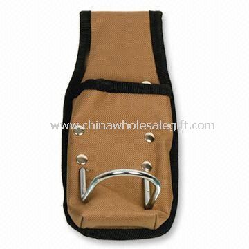 600D Polyester Tool Pouch avec 1 poche et boucle marteau