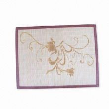 Bamboo Placemat with Flower Printing images