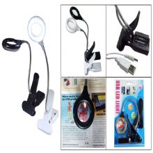 USB LED book light with Magnifying Glass images