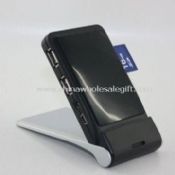 Foldable Mobile Phone holder with USB hub and card reader images