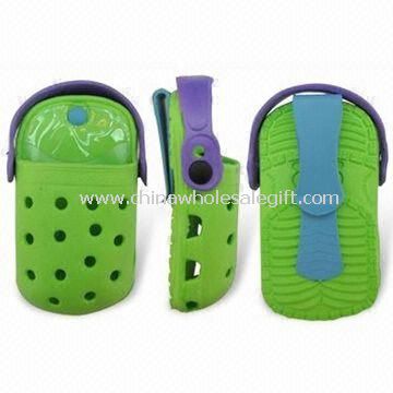 Shoe-shaped Mobile Phone Holder with Nice Charm Decorations