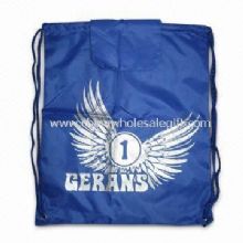 190T Nylon Beach Bag with Two Metallic Eyelet at Both Bottom Corners images