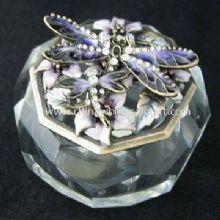 Libelle Schmuck Box Anti-Messing mit Epoxy und Crystal Base images