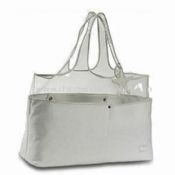 Strandtasche, hergestellt aus Frottee und Kunststoff images