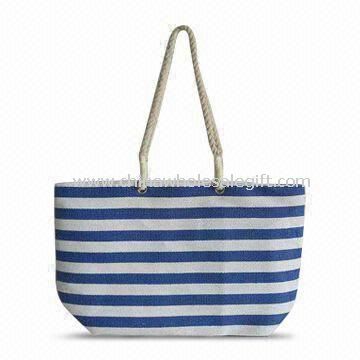 Paper Straw Beach Bag with Cotton Rope Handles