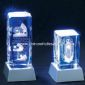 Laser-Engraved Crystal Crafts with LED Base small picture