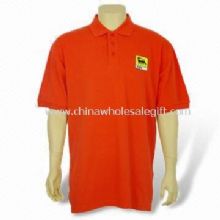 Rote Herren Polo-Shirt, hergestellt aus 100 % gekämmter Baumwolle images