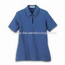 Womens 100% Cotton Polo Shirt images