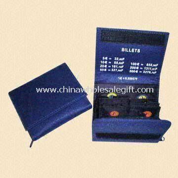 Euro Design Wallet with Eight Individual Coin Pockets