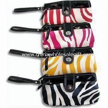 PU/PVC Flat Wallets for Women with Card Holder